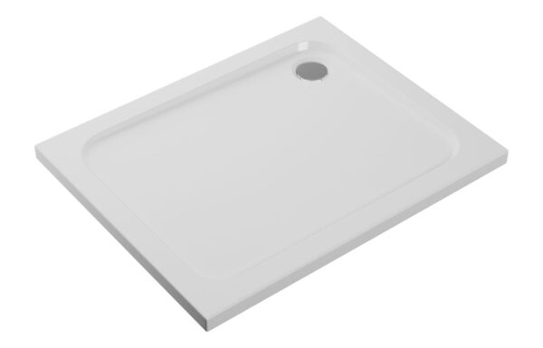 //2Go 45mm Low Profile 1000x760mm Rectangular Tray & Waste - White