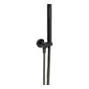 Abode Euphoria Circular Wall Outlet  Handset & Bracket Set - Matt Black