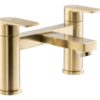 Abode Aquip Deck Mounted Bath Filler - Brushed Brass