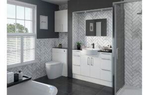 Letchworth 2200x330mm Tall End Panel - White Gloss