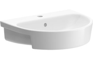 Chells 555x435mm 1TH Semi Recessed Basin