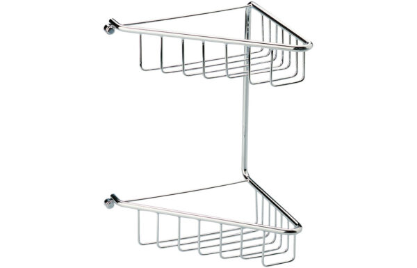 Bronte 2-Tier Corner Shower Caddy - Chrome