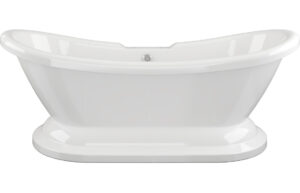 Wedgewood Freestanding 1760x700x720mm 2TH Bath w/Base - White