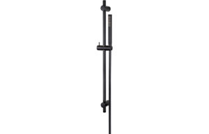 Vema Maira Black ABS Riser Rail w/Hose & Handset