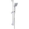 Ashby Square Slider Rail Kit & Single Mode Handset - Chrome