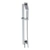 Ashby Square Riser Rail Kit w/Elbow & Handset - Chrome