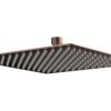 250mm Square Ultraslim Showerhead - Brushed Bronze