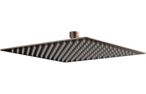250mm Square Ultraslim Showerhead - Brushed Bronze