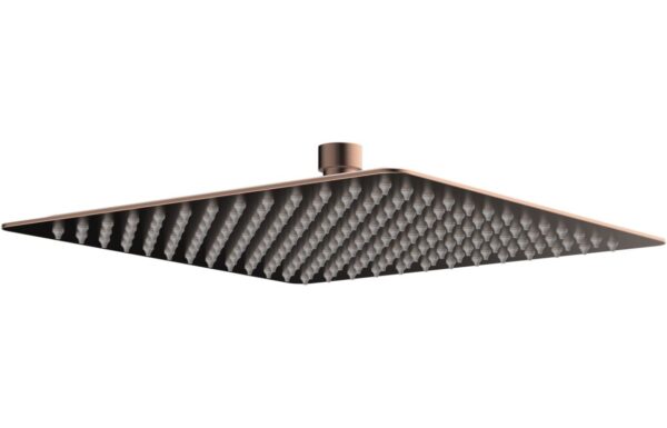 250mm Square Ultraslim Showerhead - Brushed Bronze