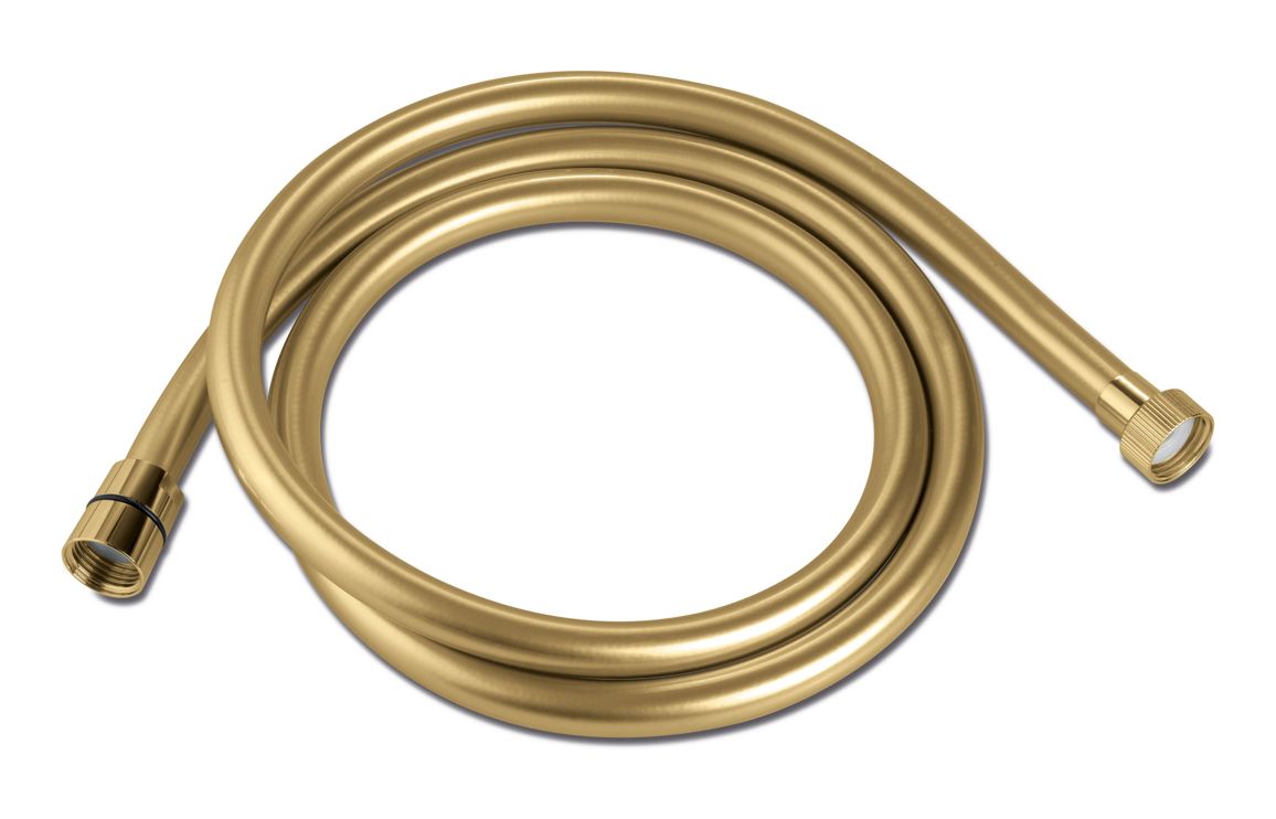 Vema Tiber 1.5m Flexible Hose - Brushed Brass