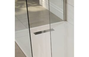 Linear Tray Waste & Cover - Chrome