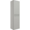 Knebworth 454mm Wall Hung 2 Door Tall Unit - Grey Gloss