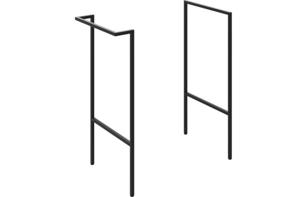 Cuffley Optional Frame with Integrated Towel Rail - Matt Black