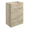 Malvern 590mm Floor Standing 2 Door Basin Unit (No Top) - Oak