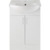 Stotfold 655mm Basin Unit & Basin - White Gloss