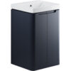 Hertford 500mm 2 Door Floor Standing Cloakroom Basin Unit - Matt Indigo