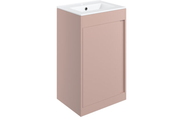 Welwyn 510mm Floor Standing Unit Inc. Basin - Matt Antique Rose