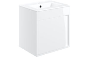 Welwyn 510mm Wall Hung Unit Inc. Basin - White Gloss