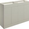 Cuffley 1180mm Floor Standing 4 Door Basin Unit (No Top) - Matt Latte