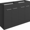 Malvern 1180mm Floor Standing 2 Door Basin Unit Run (No Top) - Anthracite Gloss