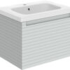 Hatfield 615mm Wall Hung 1 Drawer Basin Unit & 1TH Basin - Matt Mineral Grey