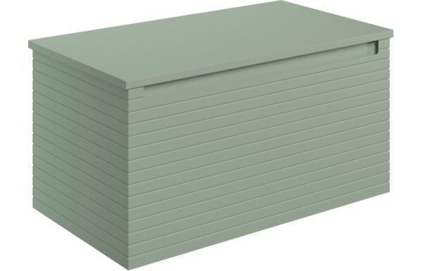 Hatfield 800mm Wall Hung 1 Drawer Basin Unit & Worktop - Matt Willow Green