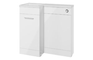 Baldock 900mm F/S L-Shape Pack & Basin (LH) - White Gloss
