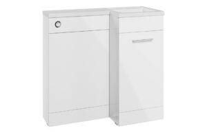 Baldock 900mm F/S L-Shape Pack & Basin (RH) - White Gloss
