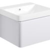 Meredith 500mm Wall Hung 1 Drawer Basin Unit & Basin - Matt White
