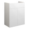 Truro 500mm Standard Basin Unit - White Gloss (Grey Cab)