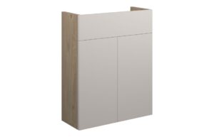 Truro 500mm Slim Basin Unit - Matt Dove Grey (Oak Cab)