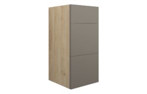 Truro 300mm Standard 3 Drawer Unit - Matt Stone (Oak Cab)