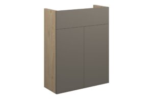 Truro 500mm Slim Basin Unit - Matt Stone (Oak Cab)