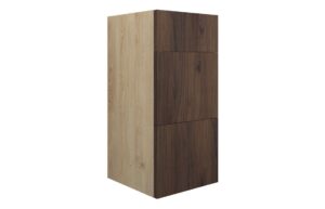 Truro 300mm Standard 3 Drawer Unit - Warm Walnut (Oak Cab)