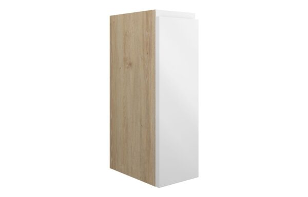Tewin 200mm Standard Toilet Roll Unit - White Gloss (Oak Cab)