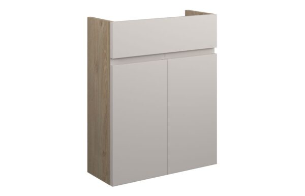Tewin 500mm Slim Basin Unit - Matt Dove Grey (Oak Cab)