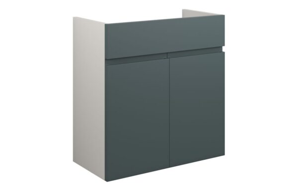 Tewin 600mm Standard Basin Unit - Matt Green Camo (Grey Cab)