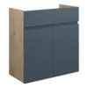 Tewin 600mm Standard Basin Unit - Matt Arley Blue (Oak Cab)
