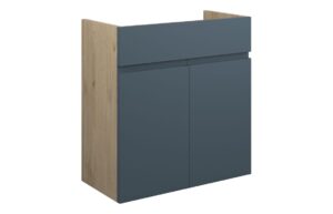 Tewin 600mm Standard Basin Unit - Matt Arley Blue (Oak Cab)