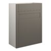 Verity 600mm Standard WC Unit - Matt Stone (Grey Cab)