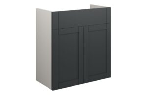 Verity 600mm Standard Basin Unit - Matt Graphite Grey (Grey Cab)