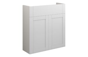 Verity 600mm Slim Basin Unit - Matt White (Grey Cab)