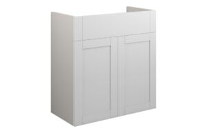 Verity 600mm Standard Basin Unit - Matt White (Grey Cab)