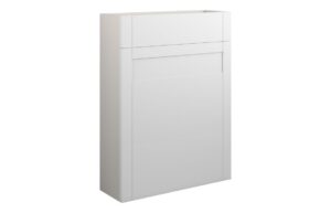 Verity 600mm Slim WC Unit - Matt White (Grey Cab)