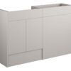 Truro 1236mm Standard Basin & WC Unit Pack - Matt Dove Grey (Grey Cab)