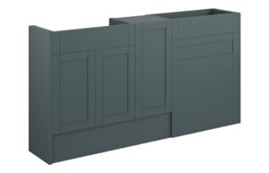 Verity 1536mm Standard Basin  WC & 1 Door Unit Pack - Matt Green Camo (Oak Cab)