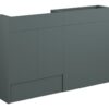 Truro 1236mm Slim Basin & WC Unit Pack - Matt Green (Grey Cab)