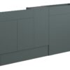 Truro 1536mm Slim Basin  WC & 1 Door Unit Pack - Matt Green (Oak Cab)