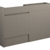 Tewin 1236mm Slim Basin & WC Unit Pack - Matt Stone (Grey Cab)