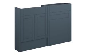 Verity 1236mm Slim Basin & WC Unit Pack - Matt Arley Blue (Oak Cab)